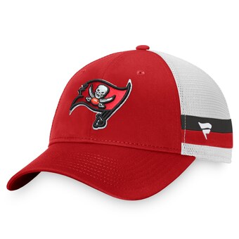 Men's Tampa Bay Buccaneers Fanatics Red/White Iconic Team Stripe Trucker Snapback Hat