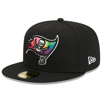 Men's Tampa Bay Buccaneers  New Era Black 2023 NFL Crucial Catch 59FIFTY Fitted Hat