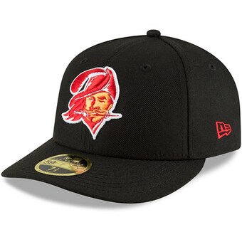 Men's Tampa Bay Buccaneers New Era Black Omaha Throwback Low Profile 59FIFTY Fitted Hat