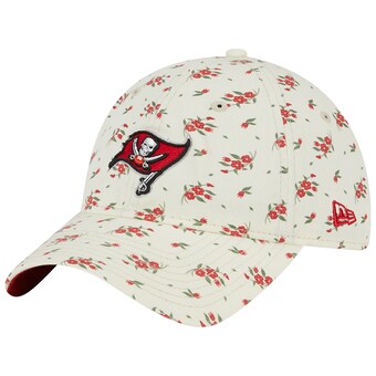 Men's Tampa Bay Buccaneers  New Era Cream Bloom 9TWENTY Adjustable Hat