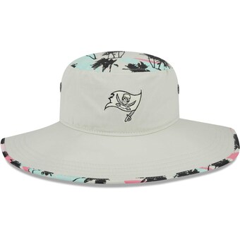 Men's Tampa Bay Buccaneers New Era Khaki Retro Beachin' Bucket Hat