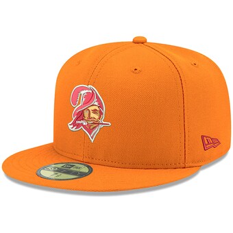 Men's Tampa Bay Buccaneers New Era Orange Omaha Throwback 59FIFTY Fitted Hat