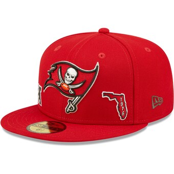 Men's Tampa Bay Buccaneers New Era Red Identity 59FIFTY Fitted Hat