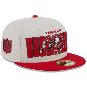 Men's Tampa Bay Buccaneers New Era Stone/Red 2023 NFL Draft On Stage 59FIFTY Fitted Hat