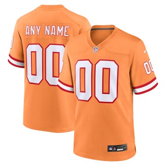 Men's Nike Orange Tampa Bay Buccaneers Custom Throwback Game Jersey