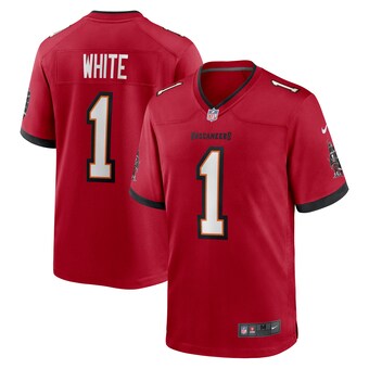 Men's Nike Rachaad White Red Tampa Bay Buccaneers Game Player Jersey