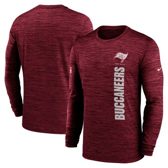 Men's Nike Red Tampa Bay Buccaneers 2024 Sideline Velocity Performance Long Sleeve T-Shirt