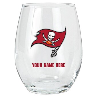 Tampa Bay Buccaneers 15oz. Personalized Stemless Glass Tumbler