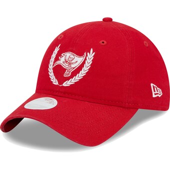 Women's Tampa Bay Buccaneers New Era Red Leaves 9TWENTY Adjustable Hat