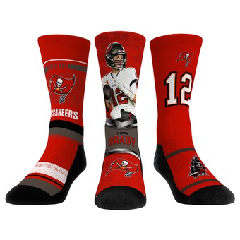 Youth Rock Em Socks Tom Brady Tampa Bay Buccaneers 3-Pack Crew Socks Set