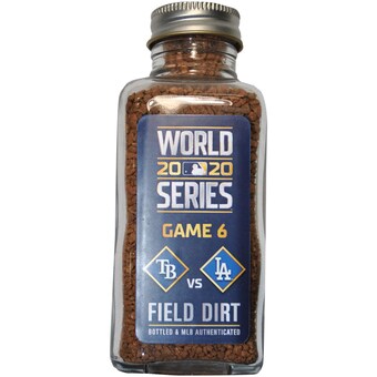 Tampa Bay Rays vs. Los Angeles Dodgers Game-Used Dirt Jar from Game 6 of the 2020 World Series - Dodgers Clinch World Series Championship