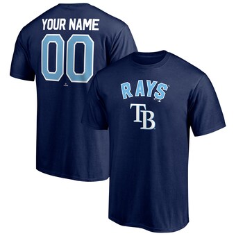 Men's Tampa Bay Rays Navy Personalized Team Winning Streak Name & Number T-Shirt