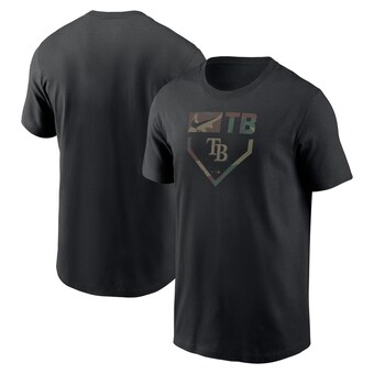 Men's Tampa Bay Rays Nike Black Camo T-Shirt