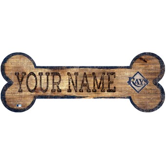 Tampa Bay Rays 12" x 6" Personalized Dog Bone Sign