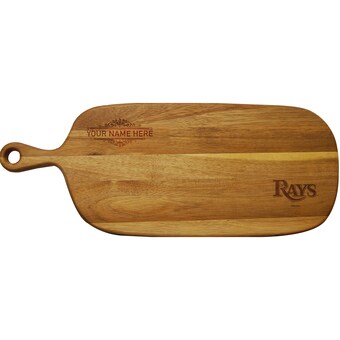 Tampa Bay Rays Personalized Acacia Paddle Serving Board