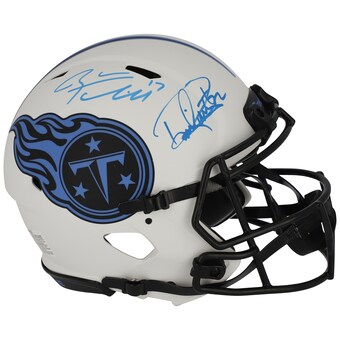 Autographed Tennessee Titans Derrick Henry & Ryan Tannehill Fanatics Authentic Riddell Lunar Eclipse Alternate Speed Authentic Helmet