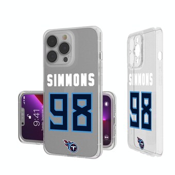 Tennessee Titans Jeffery Simmons Keyscaper iPhone Clear Case