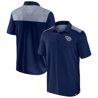 Men's Tennessee Titans Fanatics Navy Long Shot Polo