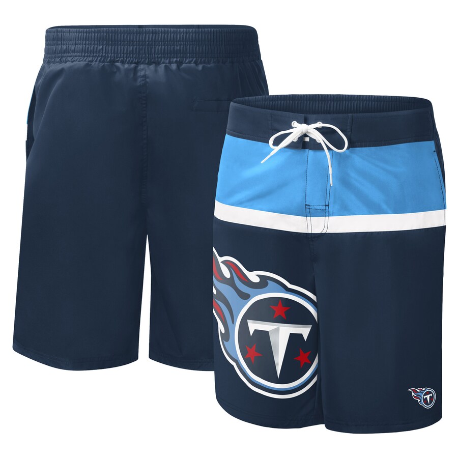 Men's Tennessee Titans G-III Sports by Carl Banks Navy Sea Wind Swim Trunks