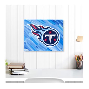 Tennessee Titans Fanatics Authentic Stretched 16" x 20" Embellished Canvas Giclee Print - Art by Charlie Turano III