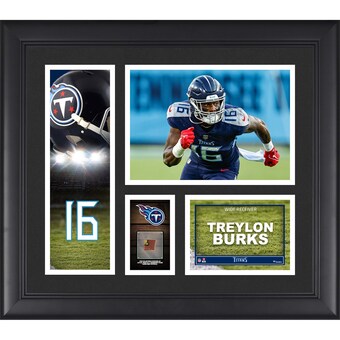 Framed Tennessee Titans Treylon Burks Fanatics Authentic 15" x 17" Player Collage with a Piece of Game-Used Ball