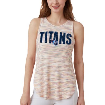 Women's Tennessee Titans  Concepts Sport Sunray Multicolor Tri-Blend Tank Top