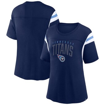Women's Tennessee Titans Fanatics Navy Classic Rhinestone T-Shirt