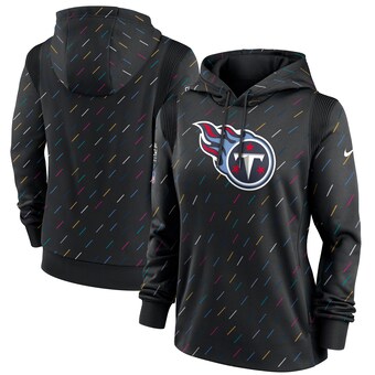 Women's Tennessee Titans Nike Anthracite NFL Crucial Catch Therma Pullover Hoodie