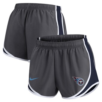 Women's Tennessee Titans Nike Charcoal Logo Performance Tempo Shorts