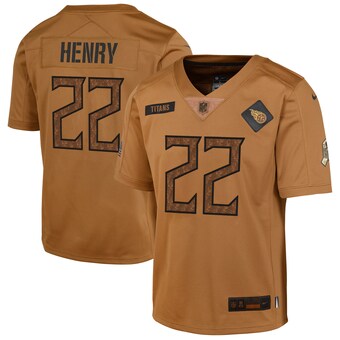 Women's Tennessee Titans Derrick Henry Nike Brown 2023 Salute To Service Limited Jersey