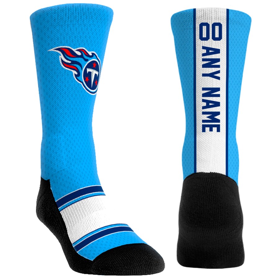 Youth Tennessee Titans Rock Em Socks Custom Jersey Crew Socks