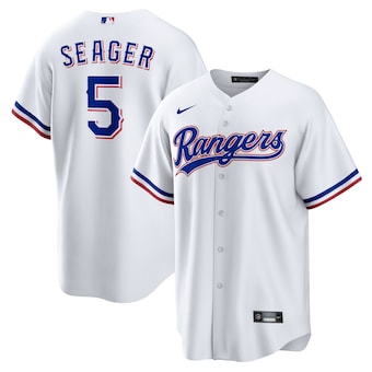 Men's Texas Rangers Corey Seager Nike White Home Replica Player Jersey