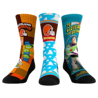 Unisex Cleveland Browns Rock Em Socks Toy Story 3-Pack Crew Socks