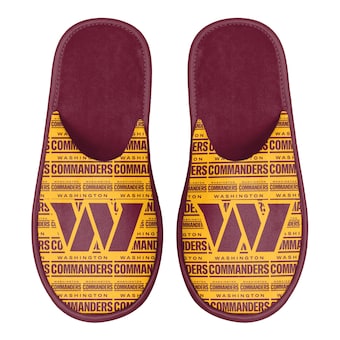 Men's Washington Commanders FOCO Scuff Logo Slide Slippers