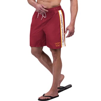 Men's Washington Commanders G-III Sports by Carl Banks Burgundy Streamline Volley Swim Shorts