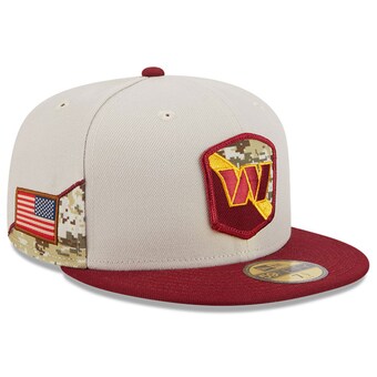 Men's Washington Commanders  New Era Stone/Burgundy 2023 Salute To Service 59FIFTY Fitted Hat