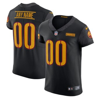 Men's Washington Commanders Nike Black Vapor Untouchable Elite Custom Alternate Jersey