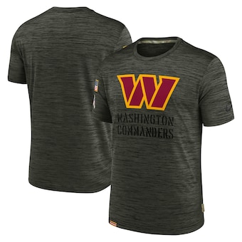 Men's Washington Commanders Nike Brown 2022 Salute to Service Velocity Team T-Shirt