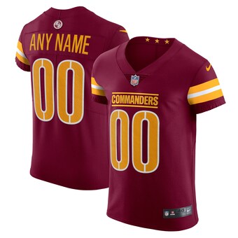 Men's Washington Commanders Nike Burgundy Vapor Untouchable Elite Custom Jersey