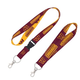 Washington Commanders WinCraft 2-Pack Lanyard with Detachable Buckle & Key Strap Set