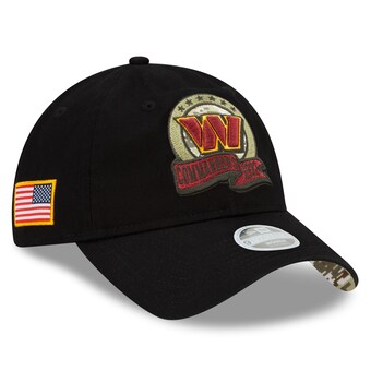 Women's Washington Commanders New Era Black 2022 Salute To Service 9TWENTY Adjustable Hat 