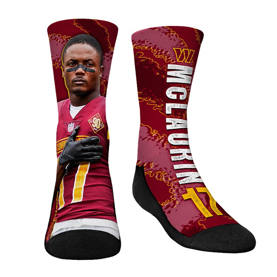 Youth Washington Commanders Terry McLaurin Rock Em Socks Big Player Crew Socks