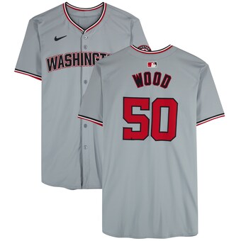 James Wood Washington Nationals Fanatics Authentic Player-Issued #50 Gray Jersey from the 2024 MLB Season