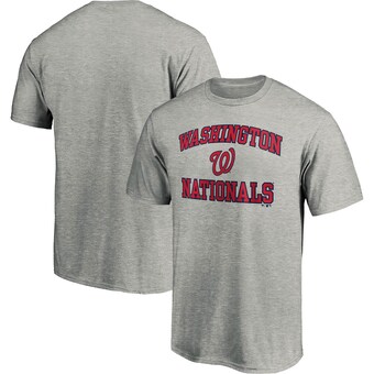 Men's Washington Nationals Fanatics Heathered Gray Heart & Soul T-Shirt