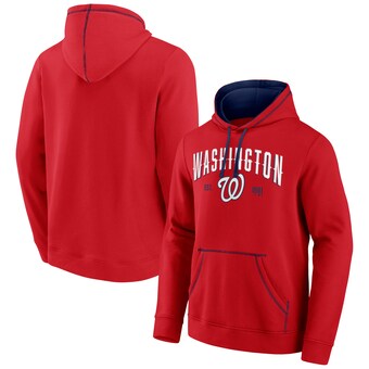 Men's Washington Nationals Fanatics Red/Navy Ultimate Champion Logo Pullover Hoodie