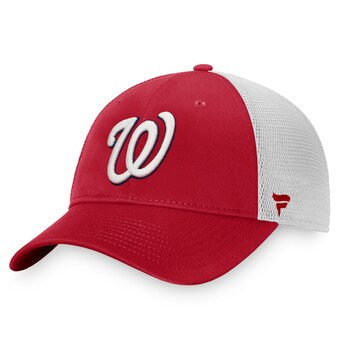 Men's Washington Nationals Fanatics Red/White Core Structured Trucker Snapback Hat