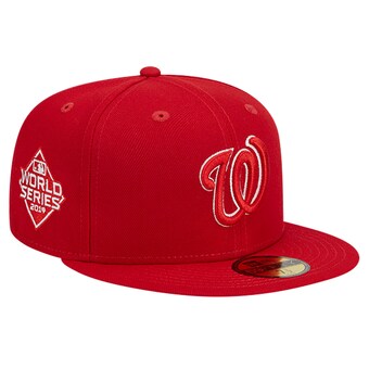 Men's Washington Nationals New Era Red Logo 59FIFTY Fitted Hat