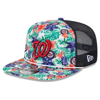 Men's Washington Nationals New Era Tropic Floral Golfer Lightly Structured Snapback Hat