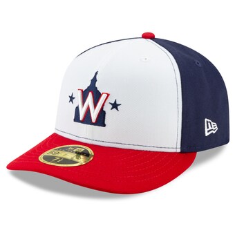 Men's Washington Nationals New Era White/Navy Alternate 2020 Authentic Collection On-Field Low Profile Fitted Hat