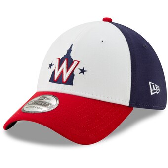 Men's Washington Nationals New Era White/Red Alternate 2 Team Classic 39THIRTY Flex Hat